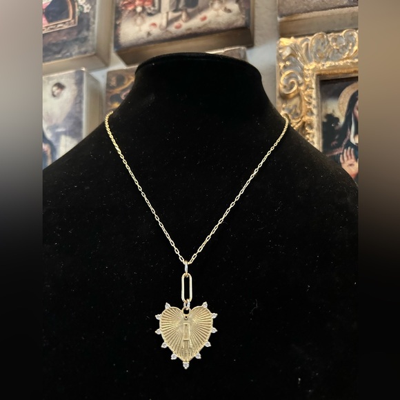 Anthropologie Jewelry - Anthropolgie/Serefina Monogram “ A” Gold Plated Brass Pendant Necklace